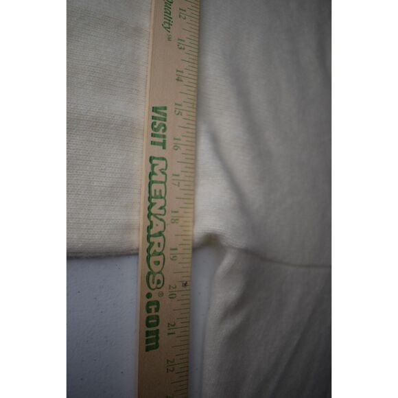 Rafaella 45% Angora Rabbit 40% Lambswool Crewneck Sweater Cream Womens Small - Picture 4 of 5